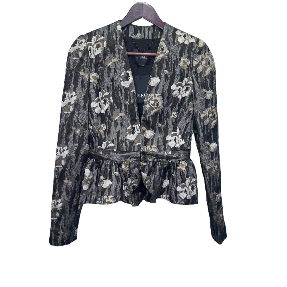 Bird by Juicy Couture Floral Jacquard Blazer Size XS NWT Mod Feminine